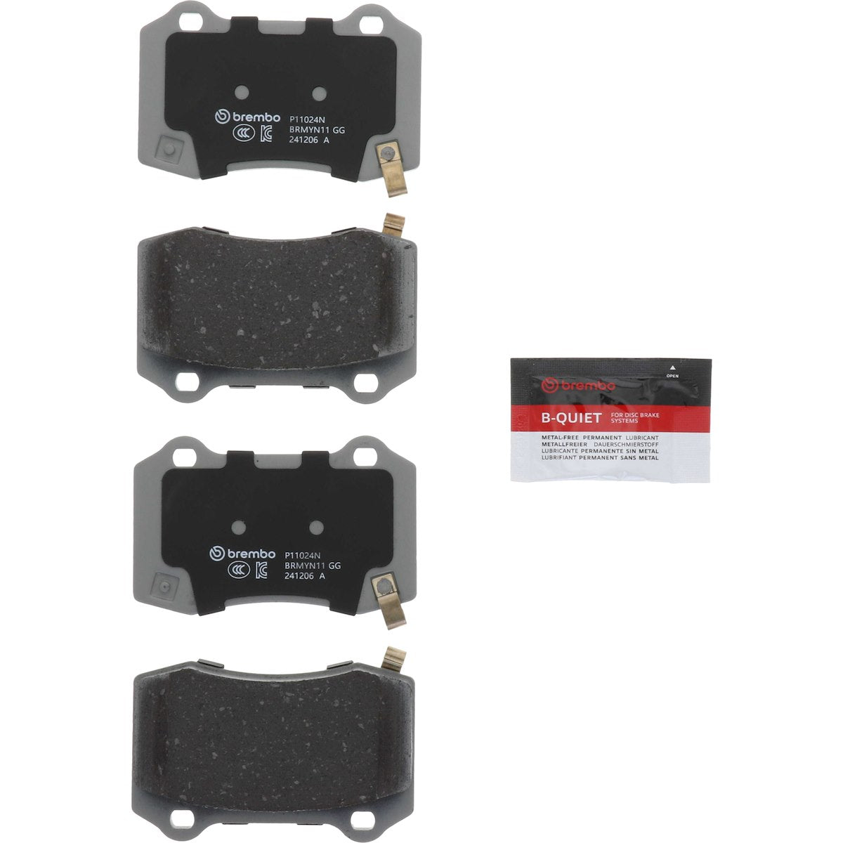 Brembo NAO Ceramic Brake Pad Set of 4 - P11024N