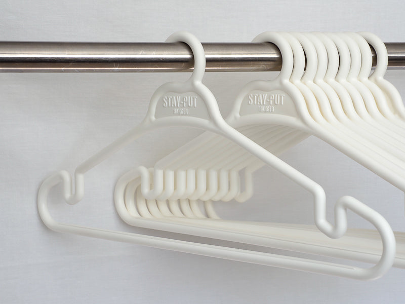 Tri-Lynx Clothes Hanger, White, Set Of 6 - 1200W