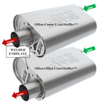Borla Exhaust Muffler, 14 in Body/19 in Overall Length - 400844