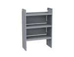 Holman Van Storage System Shelf Unit, EZ Series, 32 in Width x 46 in Height x 14 in Depth, Tapered End Panels - 48320