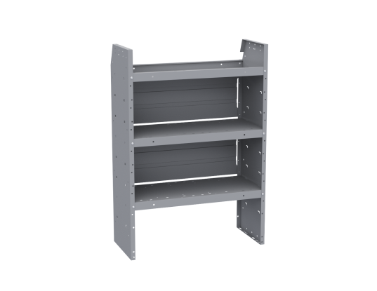 Holman Van Storage System Shelf Unit, EZ Series, 32 in Width x 46 in Height x 14 in Depth, Tapered End Panels - 48320