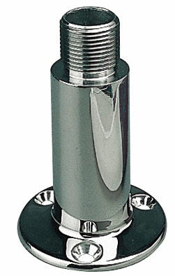 Sea Dog Antenna Mount, 1 in - 14 Male Thread, 2-7/8 in Round Base, Stainless Steel - 329510-1
