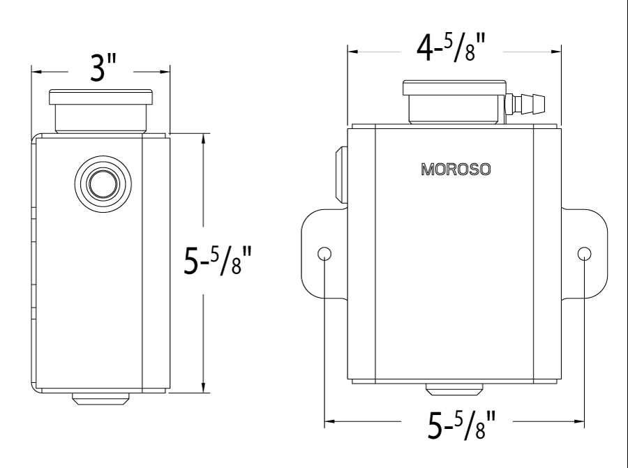 Moroso Overflow Tanks/Catch Cans and Components 63766 product image 2