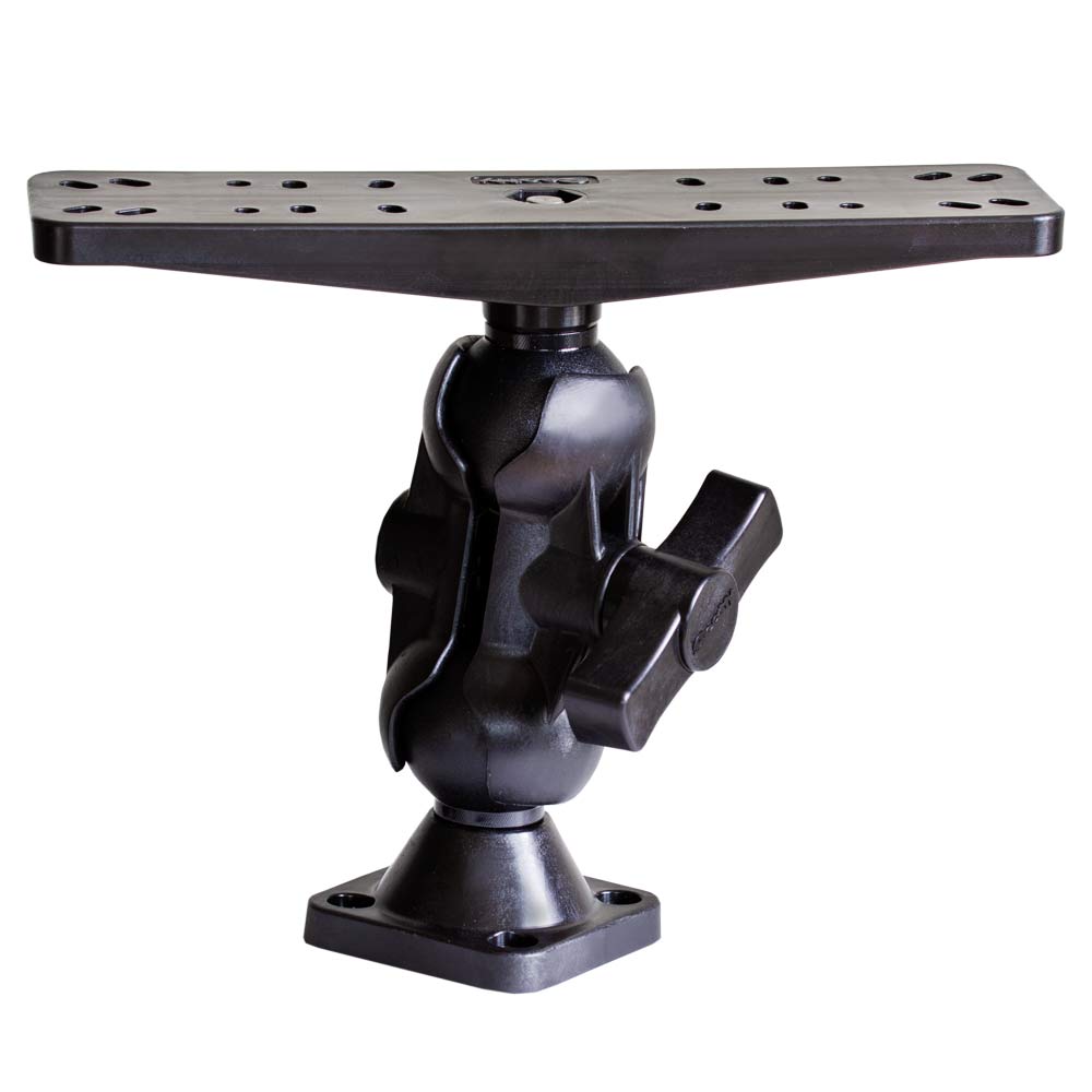 Scotty Inc. Fish Finder Mount, Compatible With 10 To 12 in Fish Finders, 2-1/4 in Nylon Ball, Black - 0173