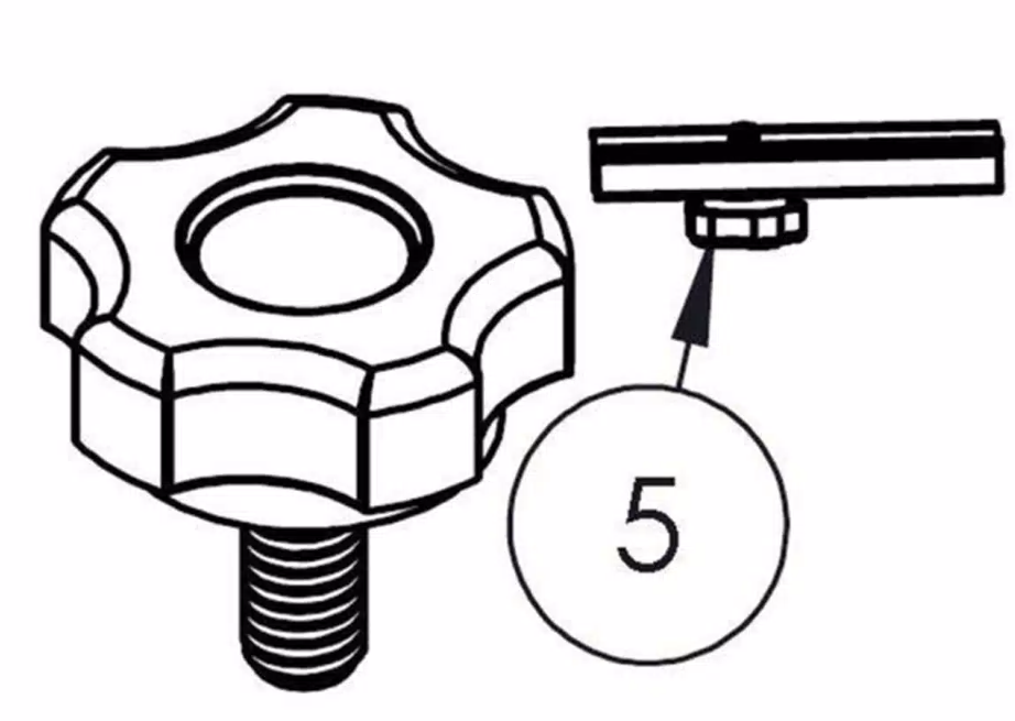 BAK Industries Tonneau Cover Adjusting Knob, With 2 Knobs - PARTS-356A0014