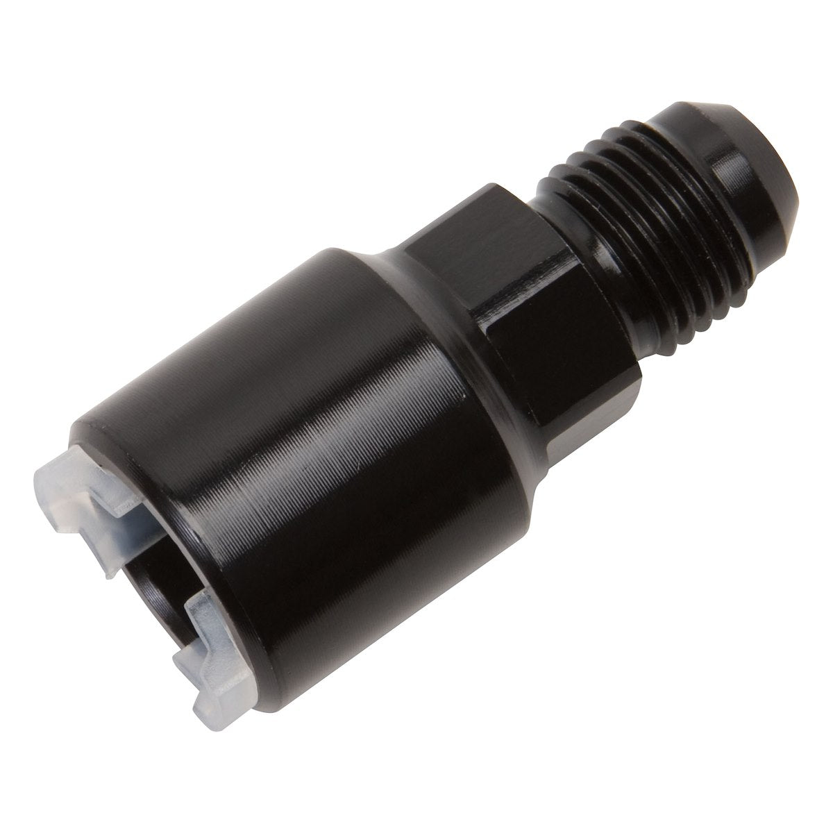 Russell Automotive Adapter Fitting, Black, Aluminum - 640863