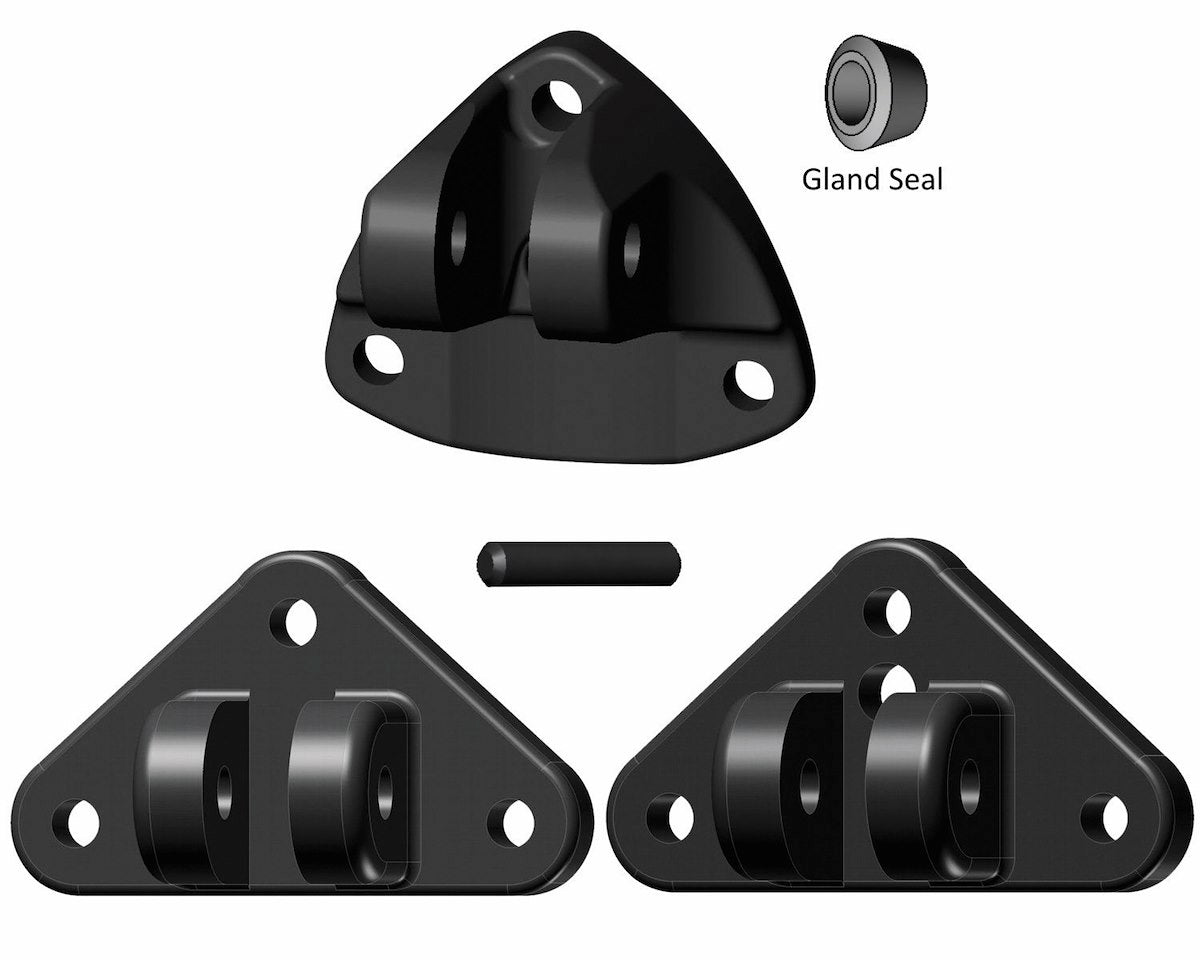 Lenco Boat Trim Tab Actuator Mount, Black - 15099-001