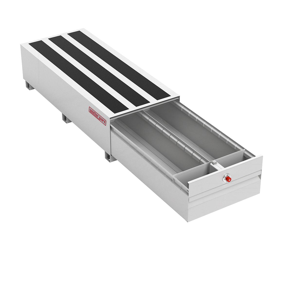 Weather Guard Bed Drawer, 48 in Length x 20 in Width x 13 in Height, Steel, White - 336-3-04