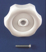 Strybuc Window Crank Knob, 7/8 in Shaft, White - 743CE WHT