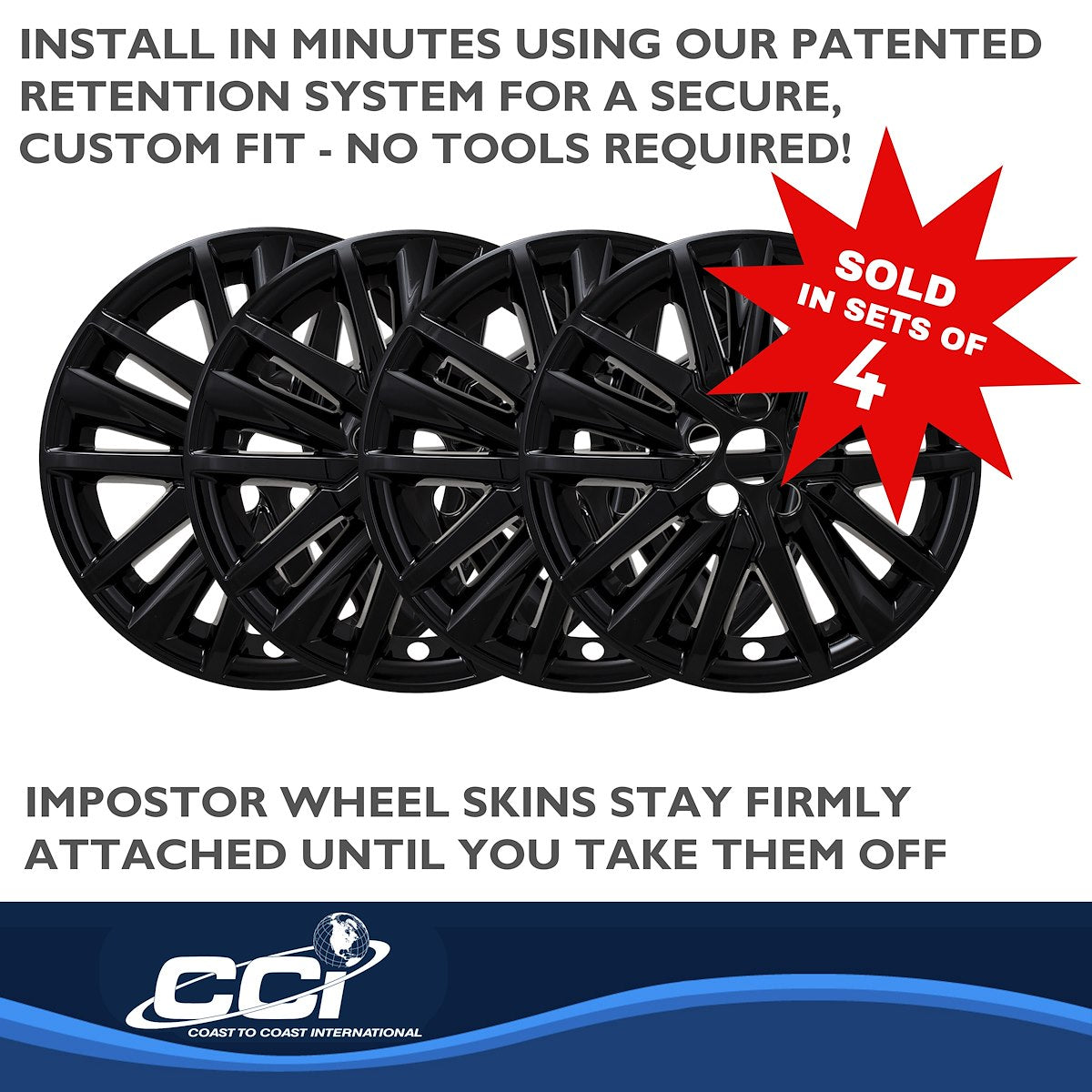 Coast2Coast Wheel Skins & Styled Wheel Covers IMP480BLK product image 5