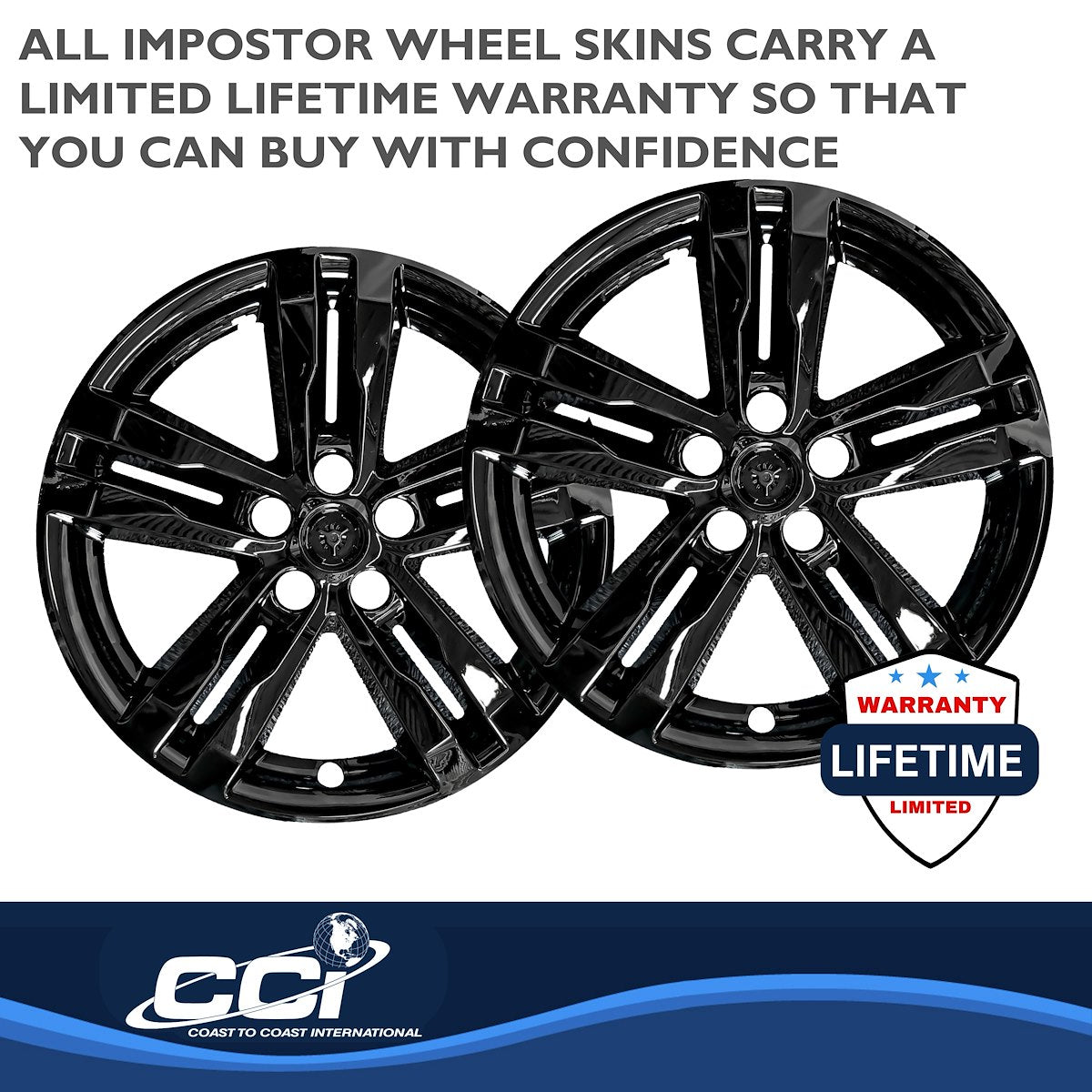 Coast2Coast Wheel Skins & Styled Wheel Covers IMP449BLK product image 3