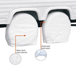 Classic Accessories Tire Cover, For 30 in To 33 in Wheel Diameter/9 in Tire Width, Snow White, Pack Of 2 - 76260