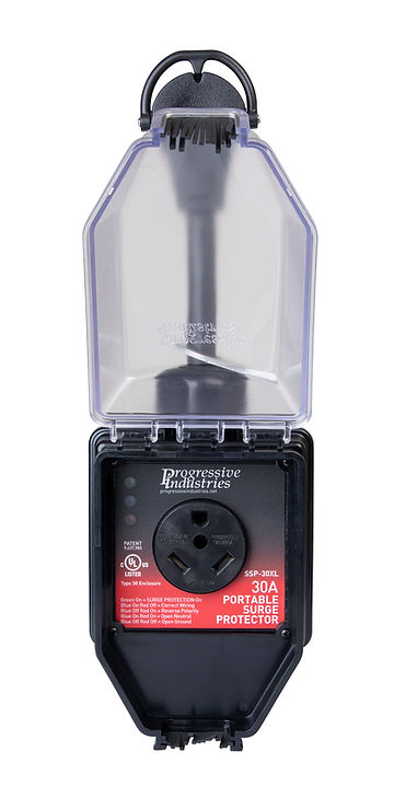 Progressive Industries Surge Protector, 30 amp/120 V/3600 Watt, 3-Mode Surge Protection With 22500 amp Maximum Current Spike - SSP-30XL
