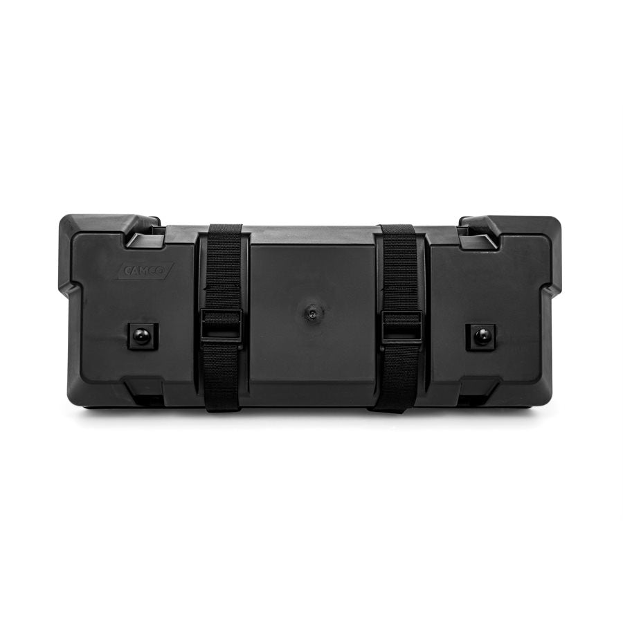 Camco Battery Box, Fits Two 6V Group GC2 Batteries Or Two 12V Group 24/24M Batteries, With 2 Tie Down Straps And 4 Strap Clamps With Screws - 55374