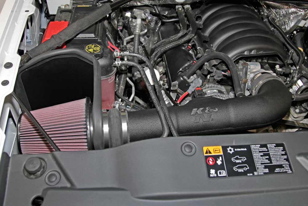 K&N Cold Air Intake, 63 Series AirCharger, Black High Density Polyethylene Tube - 63-3082