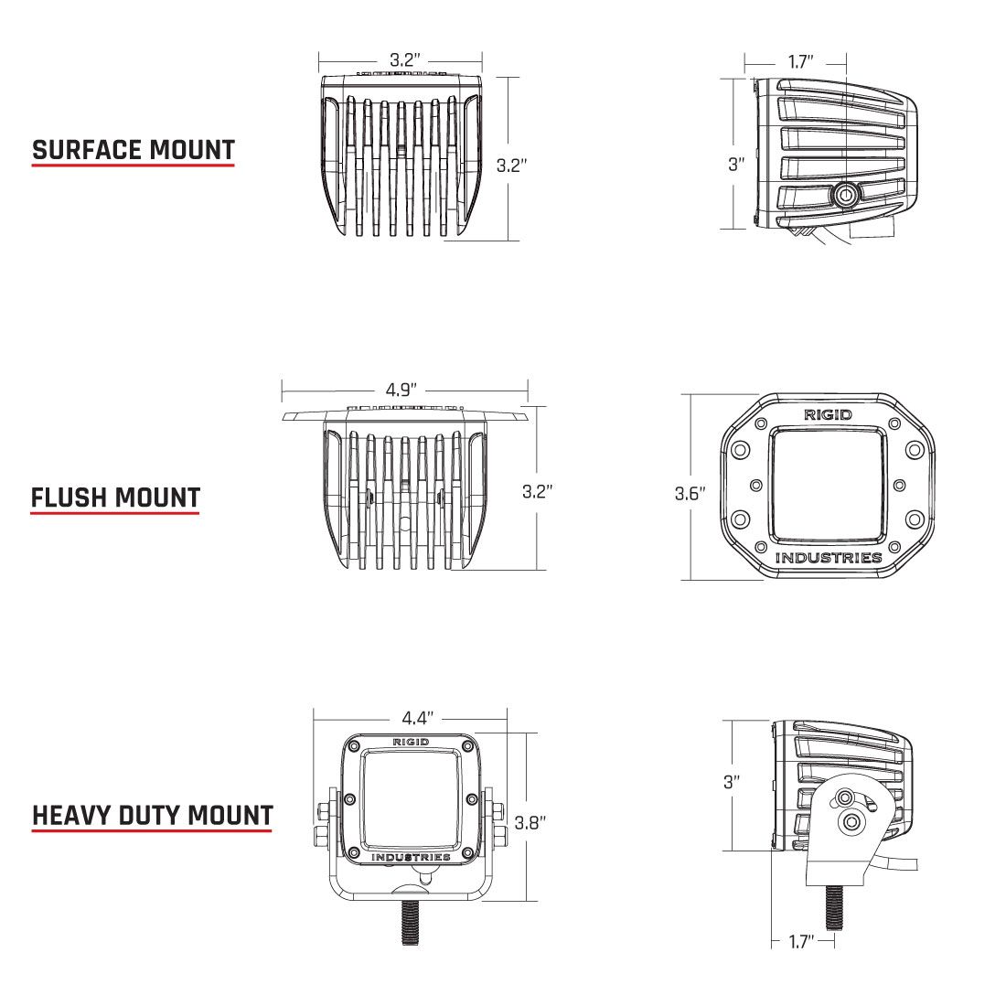 Rigid Industries Auxiliary & Work Lighting 602513 product image 3