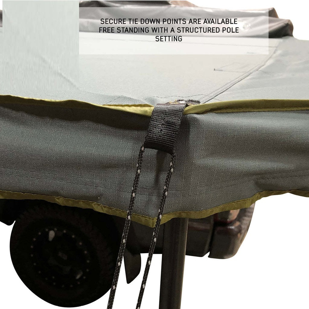 Overland Vehicle Systems Awning, Nomadic 270LTE, 75 Square ft of Cover, 280G Poly Cotton - 19679907