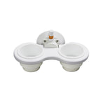 SeaSucker Cup Holder, Holds 2 Cups, White, 4-1/2 in SeaSucker Vacuum Mount - MC5301W