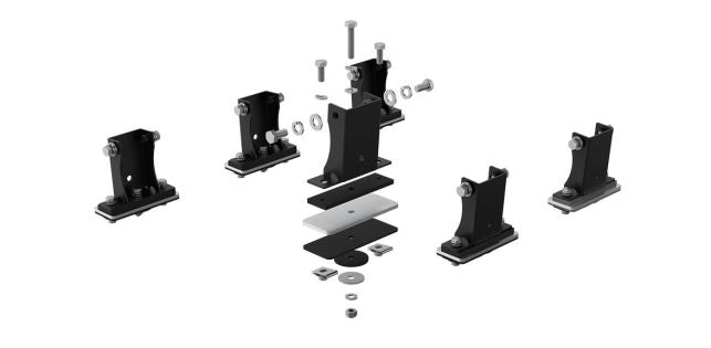 Holman Ladder Rack, Pro III Series, 1000 lb Capacity, Gloss Black - 4TLSMR