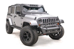 Fab Fours Bumper, Stubby Series, Black Powder Coated 3/16 in Plate Steel - JK07-B1952-1