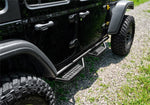N-Fab Nerf Bar, RS Series, 2 in Round Bent, Black Textured Powder Coated - 518416612