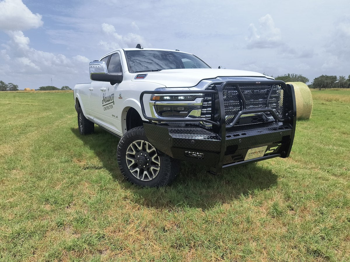Frontier Truck Gear Bumper, Powder Coat Gloss Black Steel - 300-42-5006