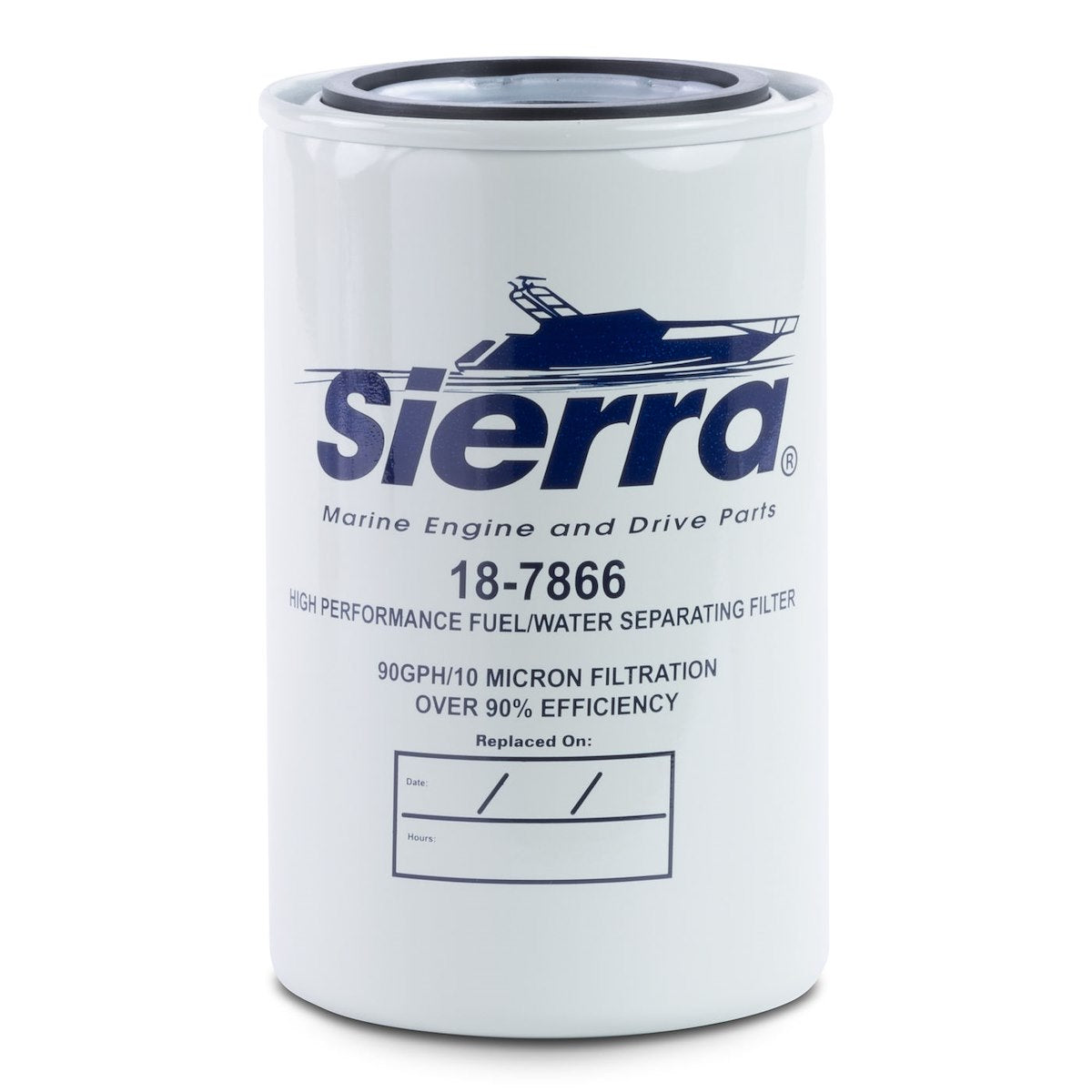 Sierra Marine Fuel Water Separator Filter, Marine Series, 10 Micron Element, 90 GPH - 18-7866