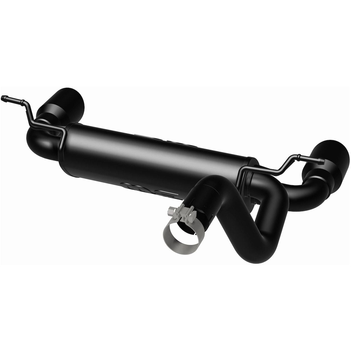 MagnaFlow Exhaust System Kit, MF Series Axle Back System, Black Stainless Steel, Black Steel Tips - 19388