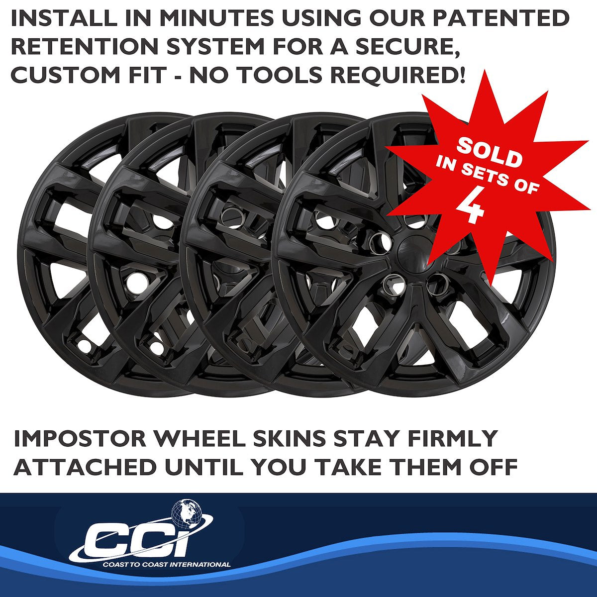 Coast2Coast Wheel Skins & Styled Wheel Covers IMP508BLK product image 5