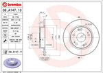 Brembo Brake Rotors 08A14711C02 product image 3