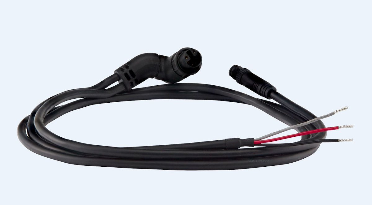 Raymarine Chart Plotter Power Cable, Right Angle And NMEA 2000 Connector, 5 ft Length - R70561