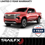 TrailFX Nerf Bar, 3 in Round Bent, Black, Steel - A0030B