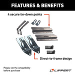 Lippert Camper Tie Down, FT-UT9, Steel, Set of 2 - 182910
