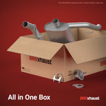 BRE Exhaust Exhaust System Kit, Direct-Fit Exhaust Series Cat-Back System, Aluminized Steel, 2 in Pipe Diameter - 106-0078