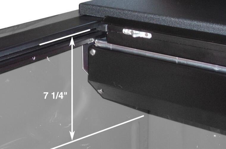 Roll-N-Lock Tonneau Cover, M-Series, Black, Vinyl Over Aluminum - LG263M