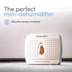 Eva-Dry Dehumidifier, 6-1/4 in Width x 4-3/4 in Height x 1-1/4 in Depth, 4 To 6 oz Moisture Removal Capacity - E-333