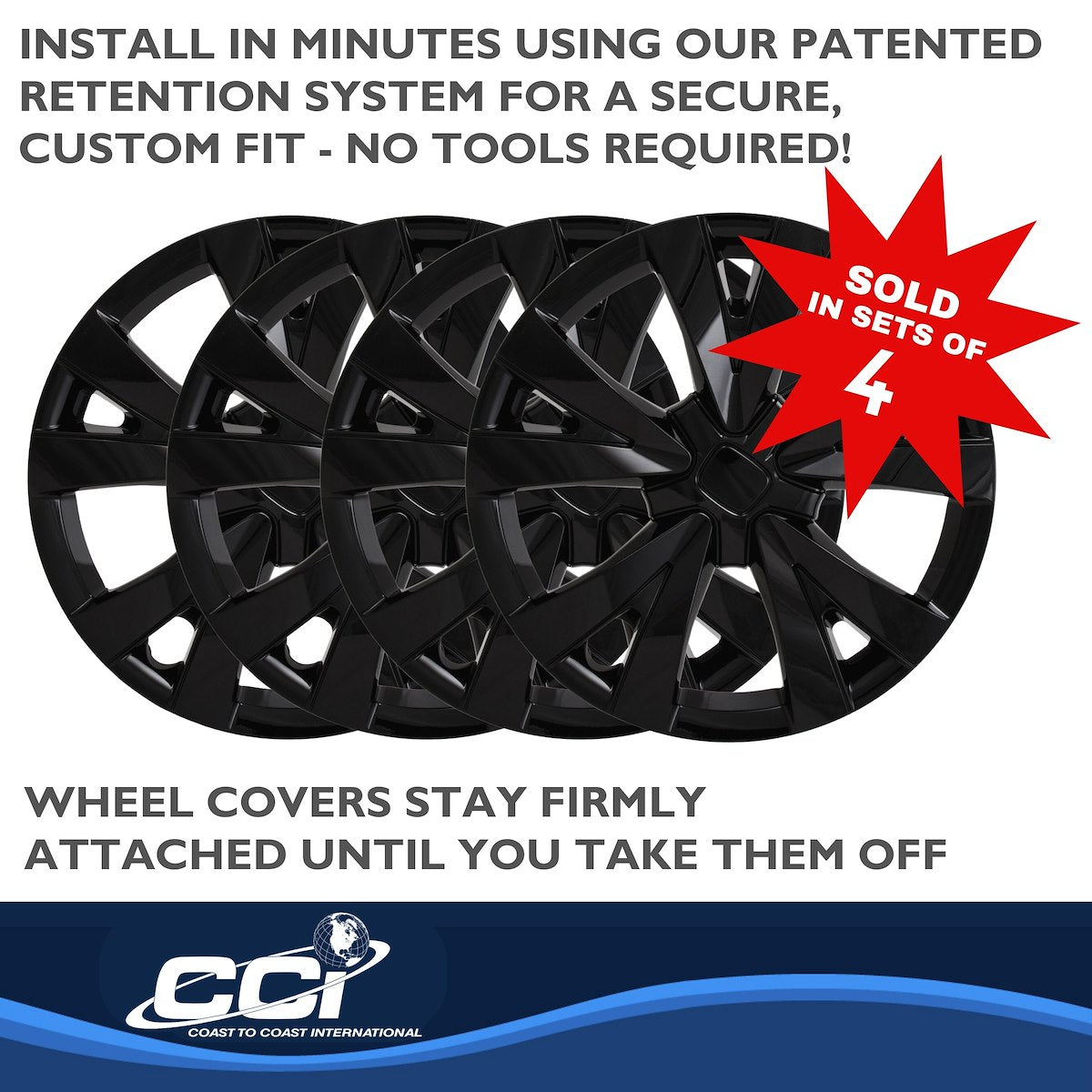 Coast2Coast Universal Wheel Covers IWC55916BLK product image 5