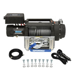 Superwinch Winch, 12 V Electric, 18000 lb Line Pull Capacity, 85 ft Wire Rope - 1518000