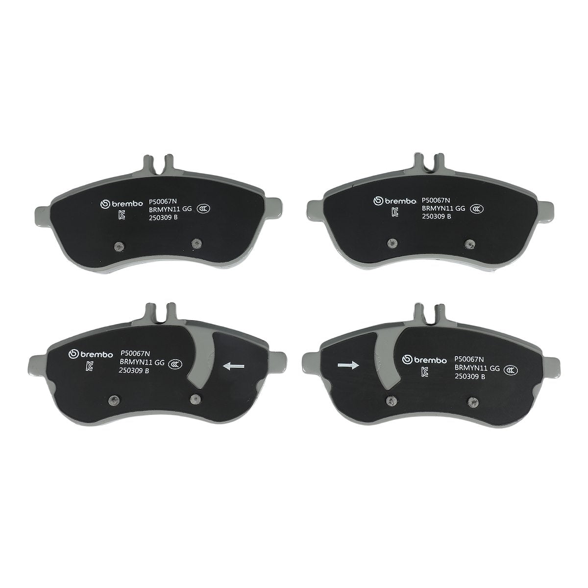 Brembo Brake Pad, FMSI Number D1340-8451, Ceramic, Set Of 4 - P50067N