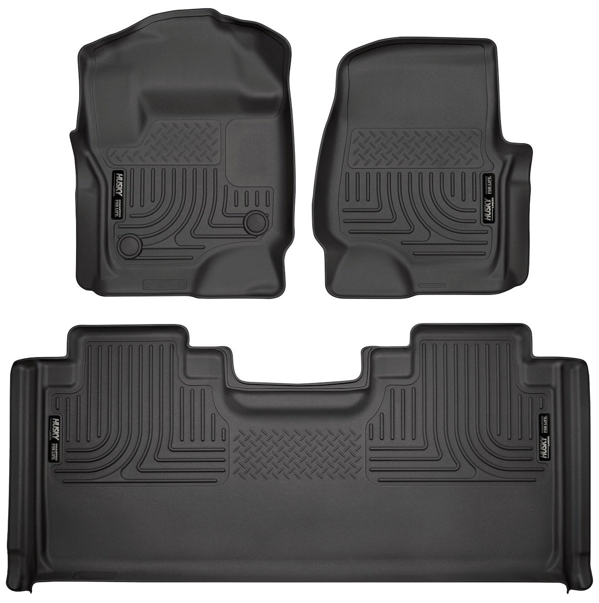 Husky Liners Floor Liner, Black, 3 Piece - 94071
