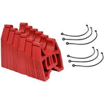 Valterra Sewer Hose Support, 20 ft Length, 4-1/2 in Sewer End Height x 7-1/4 in RV End Height, Red - S2000R