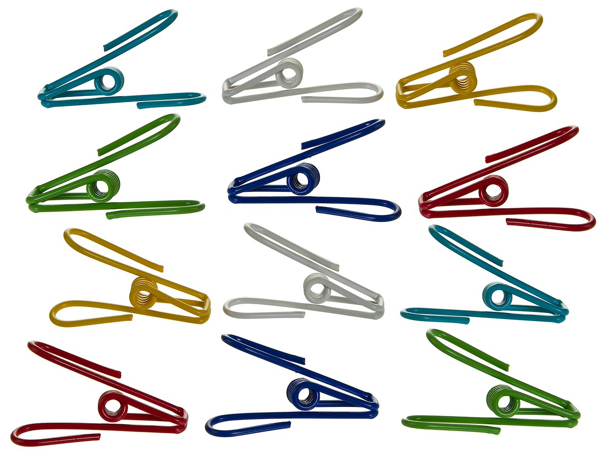 Progressive International Multi Purpose Clip, 2-1/2 in Length x 1-1/2 in Wide, Set Of 12 - GT-6012