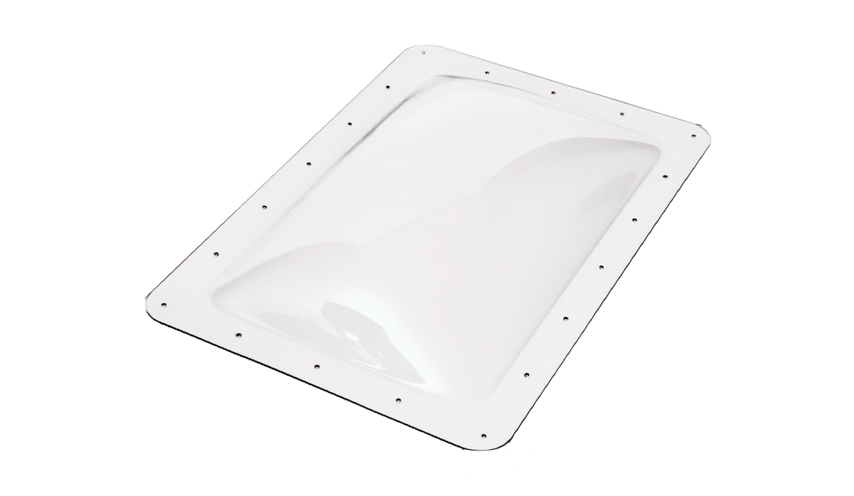 Icon Skylight, 4 in High Bubble Type Dome, For 22 in Length x 14 in Width Opening, 26 in Length x 18 in Width Flange - 01820
