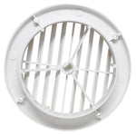 Valterra Heating/Cooling Register, 5 in Diameter, 1-1/8 in Collar, 360 degree Rotating Vane Air Return - A10-3363VP