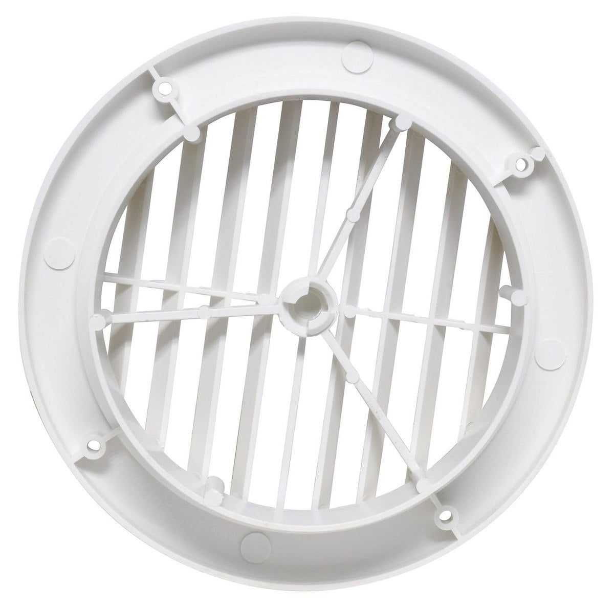 Valterra Heating/Cooling Register, 5 in Diameter, 1-1/8 in Collar, 360 degree Rotating Vane Air Return - A10-3363VP