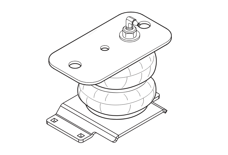 Firestone Industrial Helper Spring Kit, 3200 to 5000 lb Leveling Capacity, Adjustable from 5 to 100 PSI, Set of 2 - 2445