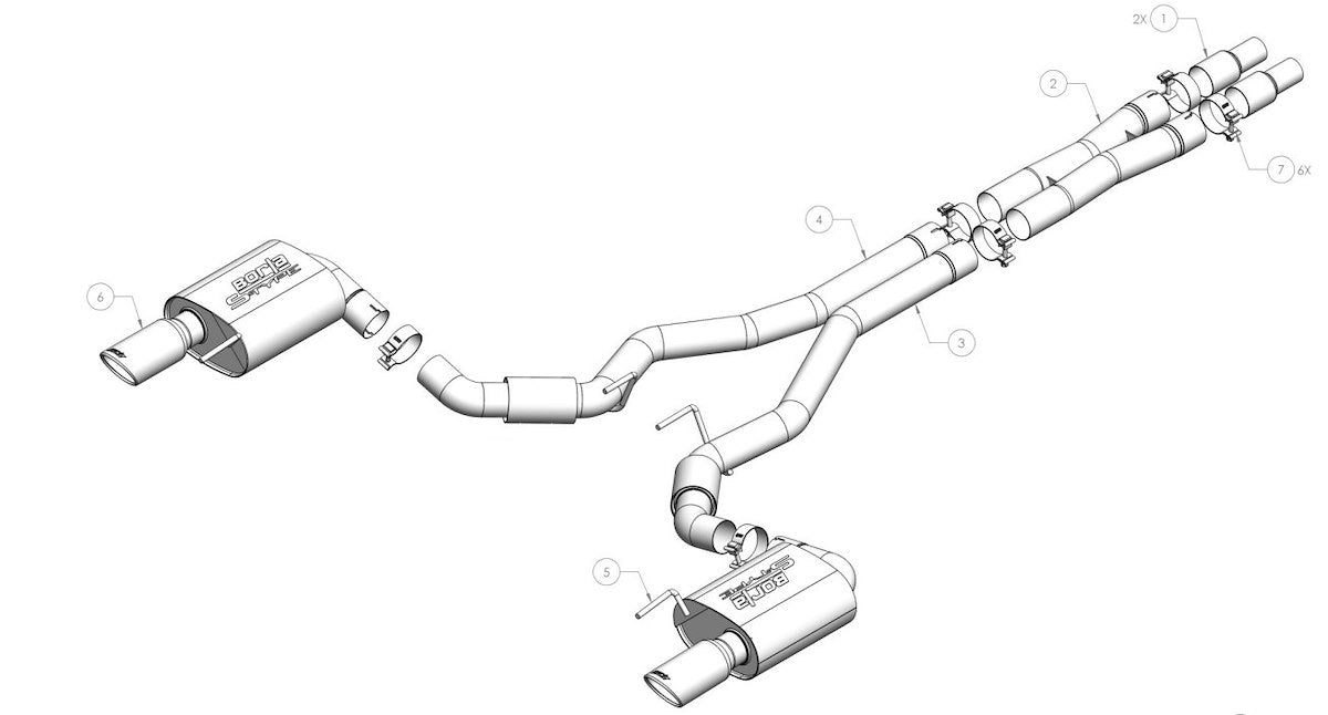 Borla Exhaust System Kit 140961 product image 2