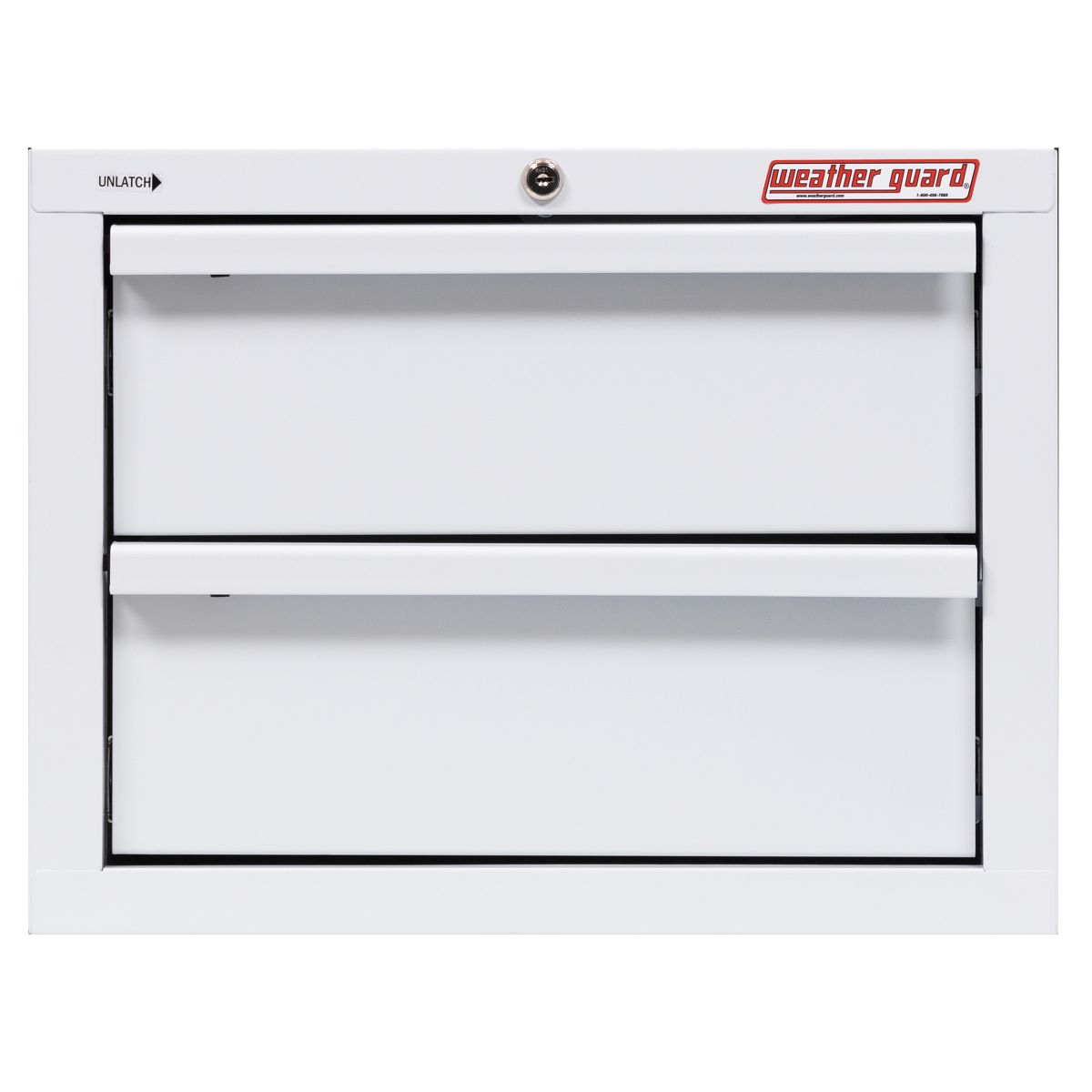 Weather Guard Van Storage System Cabinet, 21 in Width x 17 in Height x 16 in Depth, 2 Drawers, White ARMOR TUF  Powder Coated Steel - 902-3-01