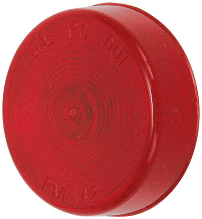 Peterson Manufacturing Clearance Light, Incandescent, 2-1/2 in Diameter, Red Lens - V142R
