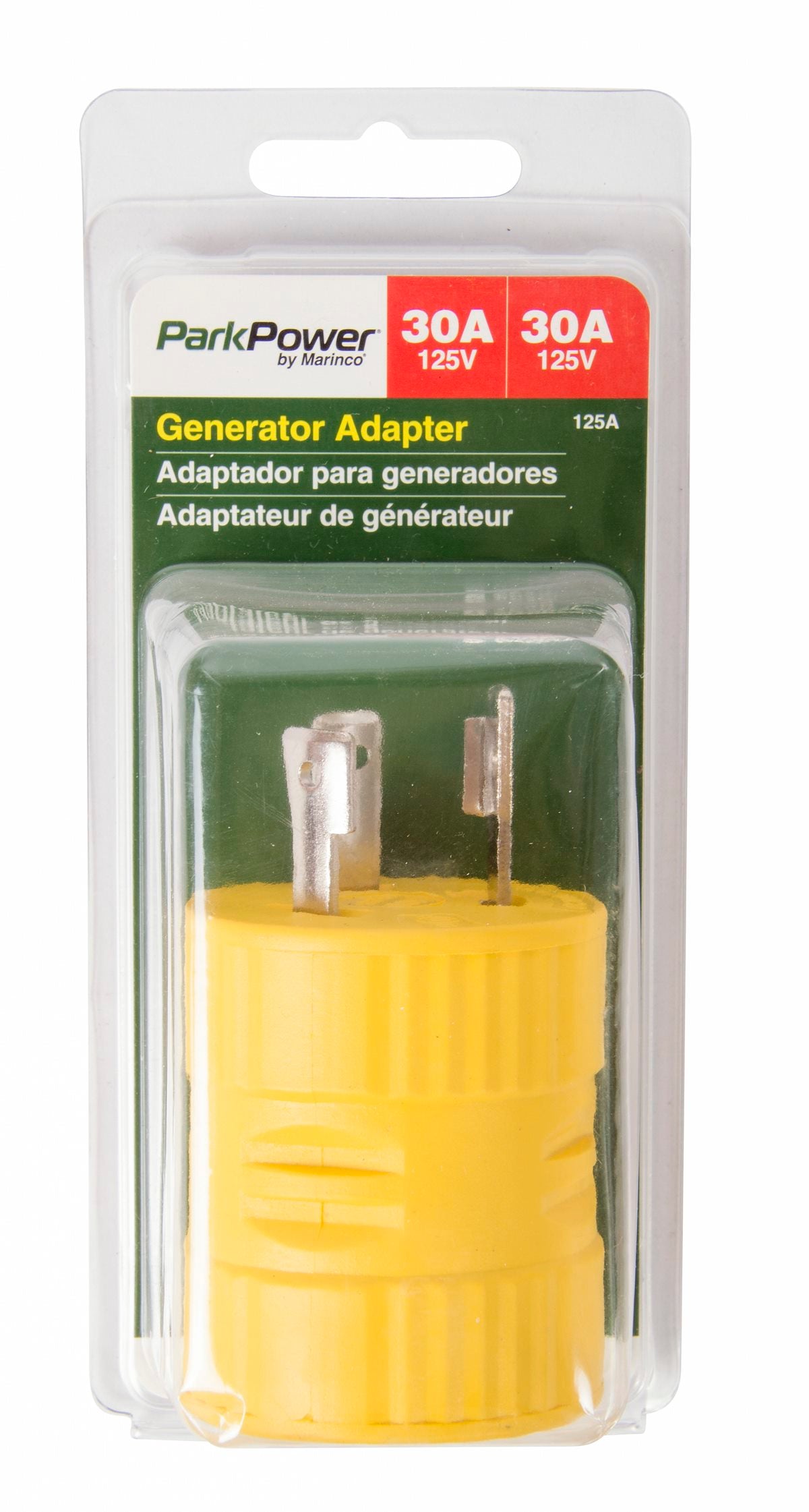 Marinco Power Cord Adapter, 30 amp Male To 30 amp Female - 125A